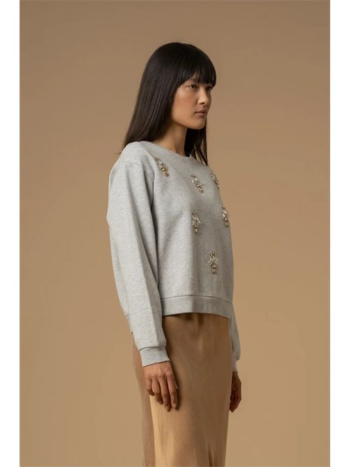 Felpa con dettaglio in perle e strass KOCCA | CLEMENTINA/M9001